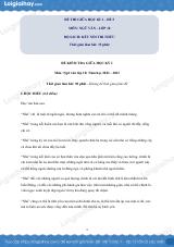 Đề thi giữa kì 1 Văn 10 Kết nối tri thức - Đề số 5